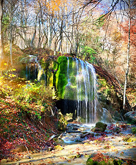 Image showing Beautiful waterfall