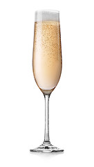 Image showing Champagne with bubbles