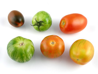 Image showing Heirloom tomatoes