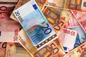 Image showing euro background