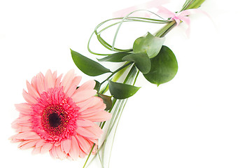 Image showing fresh bouquet from pimk gerbers