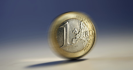 Image showing One euro coin 