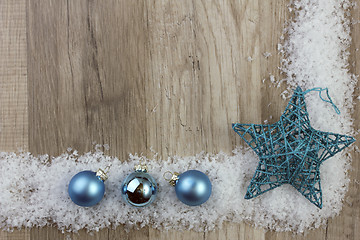 Image showing christmas ornament turquoise