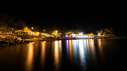 Image showing Night beach