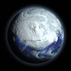 Image showing Planet Earth in Glacial Period