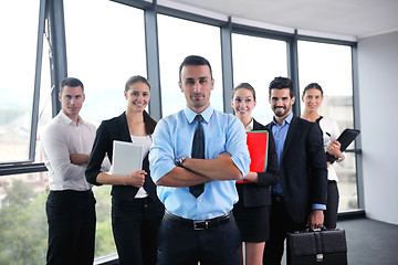 Image showing business people group in a meeting at office