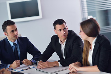 Image showing business people group in a meeting at office