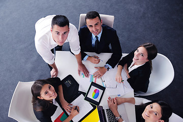 Image showing business people group in a meeting at office