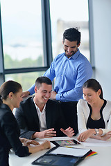 Image showing business people group in a meeting at office