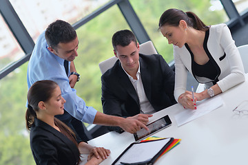 Image showing business people group in a meeting at office