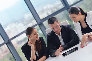 Image showing business people group in a meeting at office