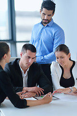 Image showing business people group in a meeting at office