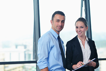 Image showing business people group in a meeting at office