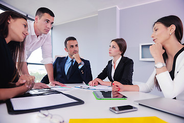 Image showing business people group in a meeting at office