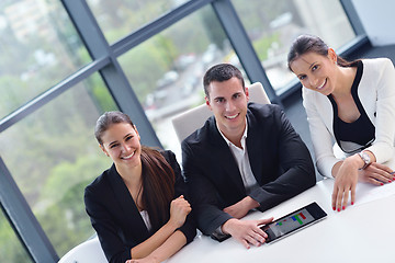 Image showing business people group in a meeting at office