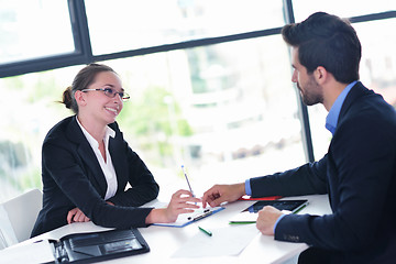 Image showing business people group in a meeting at office