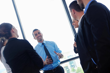 Image showing business people group in a meeting at office