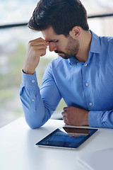 Image showing happy young business man at office