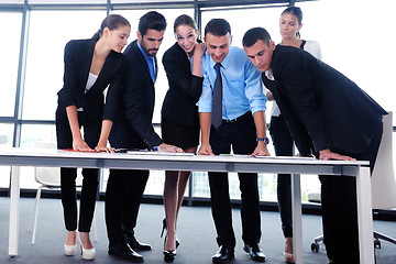 Image showing business people group in a meeting at office