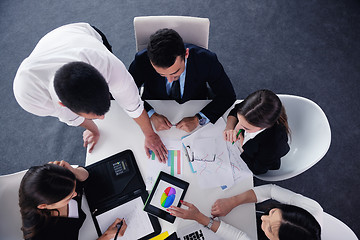 Image showing business people group in a meeting at office