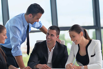 Image showing business people group in a meeting at office