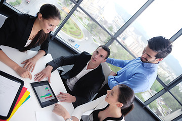 Image showing business people group in a meeting at office