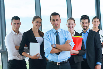 Image showing business people group in a meeting at office