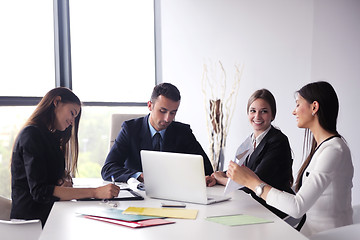 Image showing business people group in a meeting at office