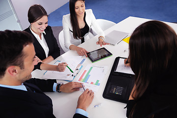 Image showing business people group in a meeting at office