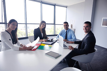 Image showing business people group in a meeting at office