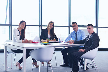 Image showing business people group in a meeting at office