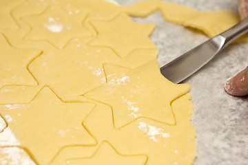 Image showing dough and stars