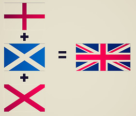 Image showing Vintage look Union Jack