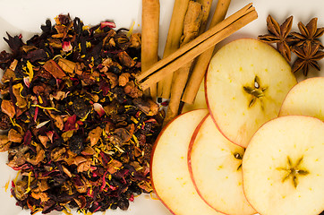 Image showing Fruit tea ingredients