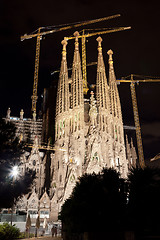 Image showing Sagrada Familia in Barcelona