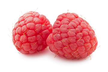 Image showing Fresh raspberries