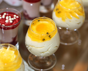 Image showing Desserts with fruit jelly