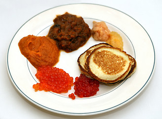 Image showing Different types of caviar