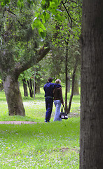 Image showing Lovers in the park