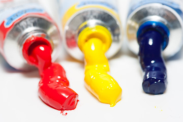Image showing Three paints