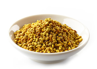 Image showing bowl of bee pollen