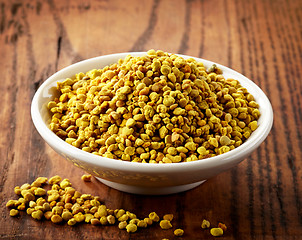 Image showing bowl of bee pollen