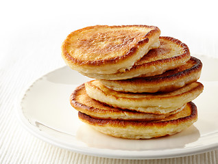 Image showing pancakes on white plate