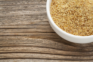 Image showing golden flaxseed meal