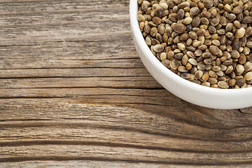 Image showing whole hemp seeds