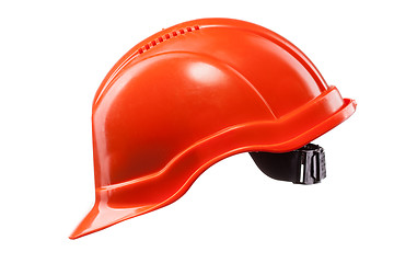 Image showing Red hard hat isolated on white