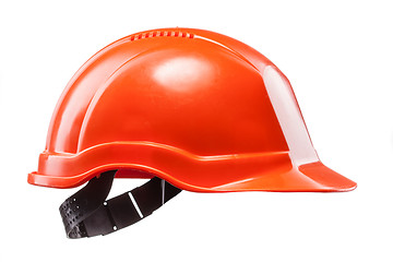 Image showing Red hard hat isolated on white