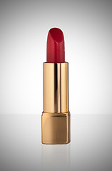 Image showing Red lipstick isolated on white background