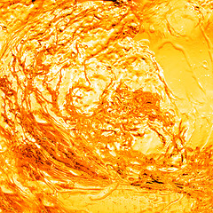 Image showing orange water with splash background
