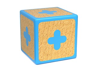 Image showing Plus Sign - Childrens Alphabet Block.